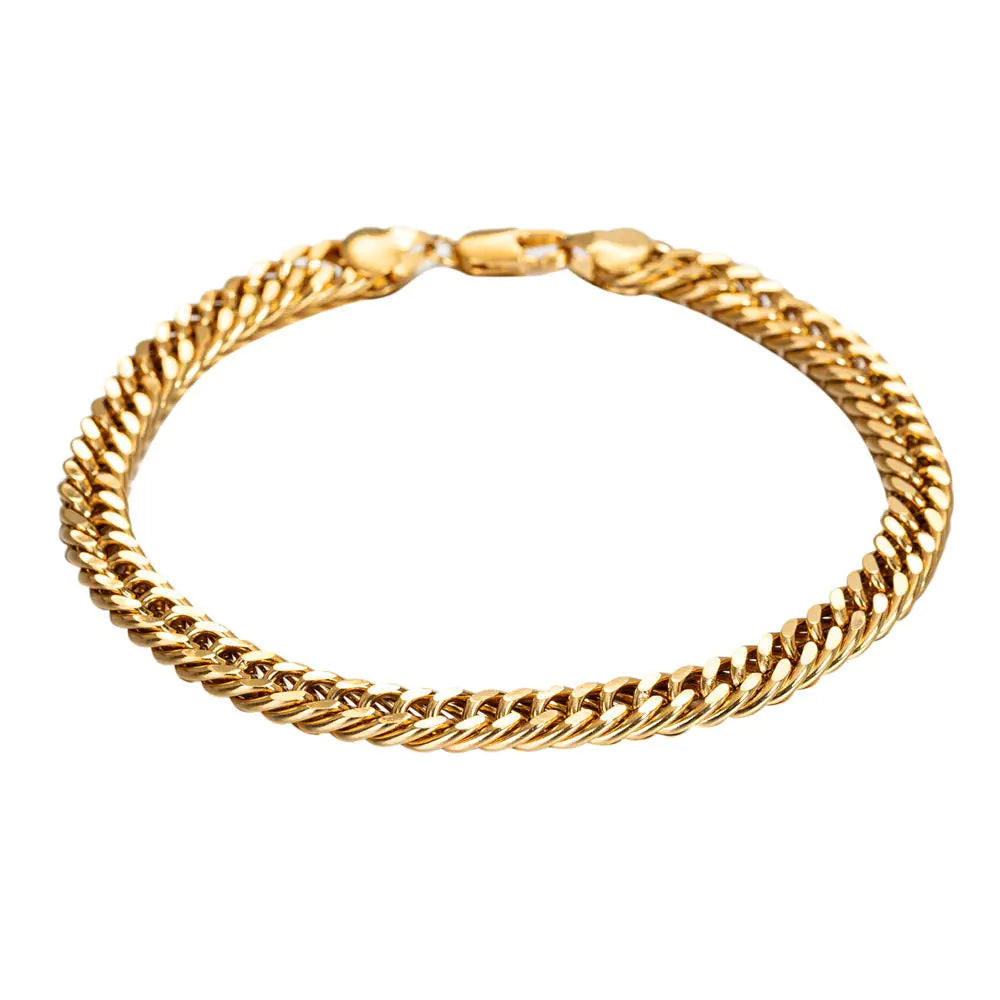 kelistom Gold Cuban Link Anklet Bracelet for Women Men 7mm Wide 14K Gold / 18K Gold/White Gold Plated Diamond Cut Curb Chain Ankle Bracelets for Women Men 9 10 11 inches