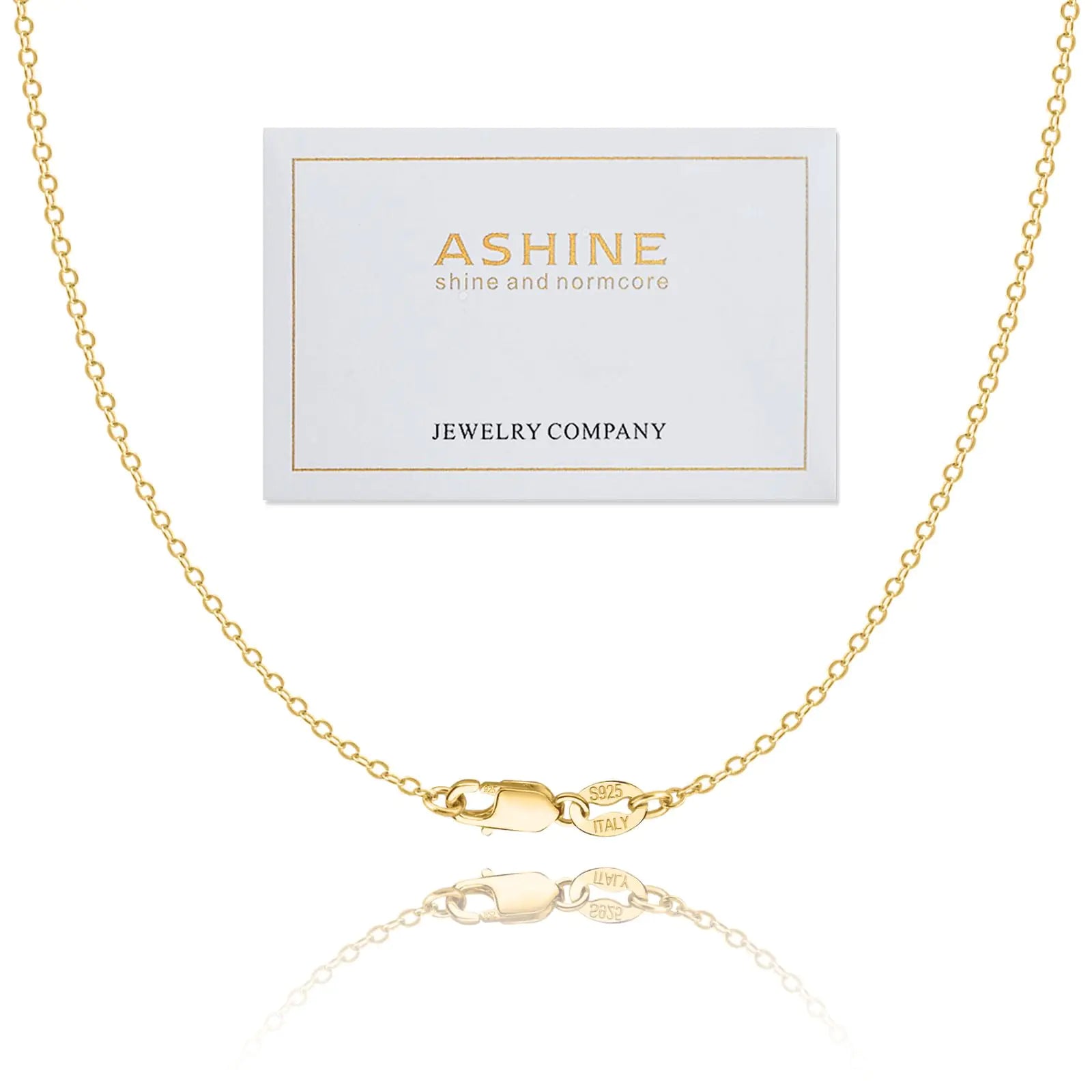 ASHINE 24" Thin Gold Chain