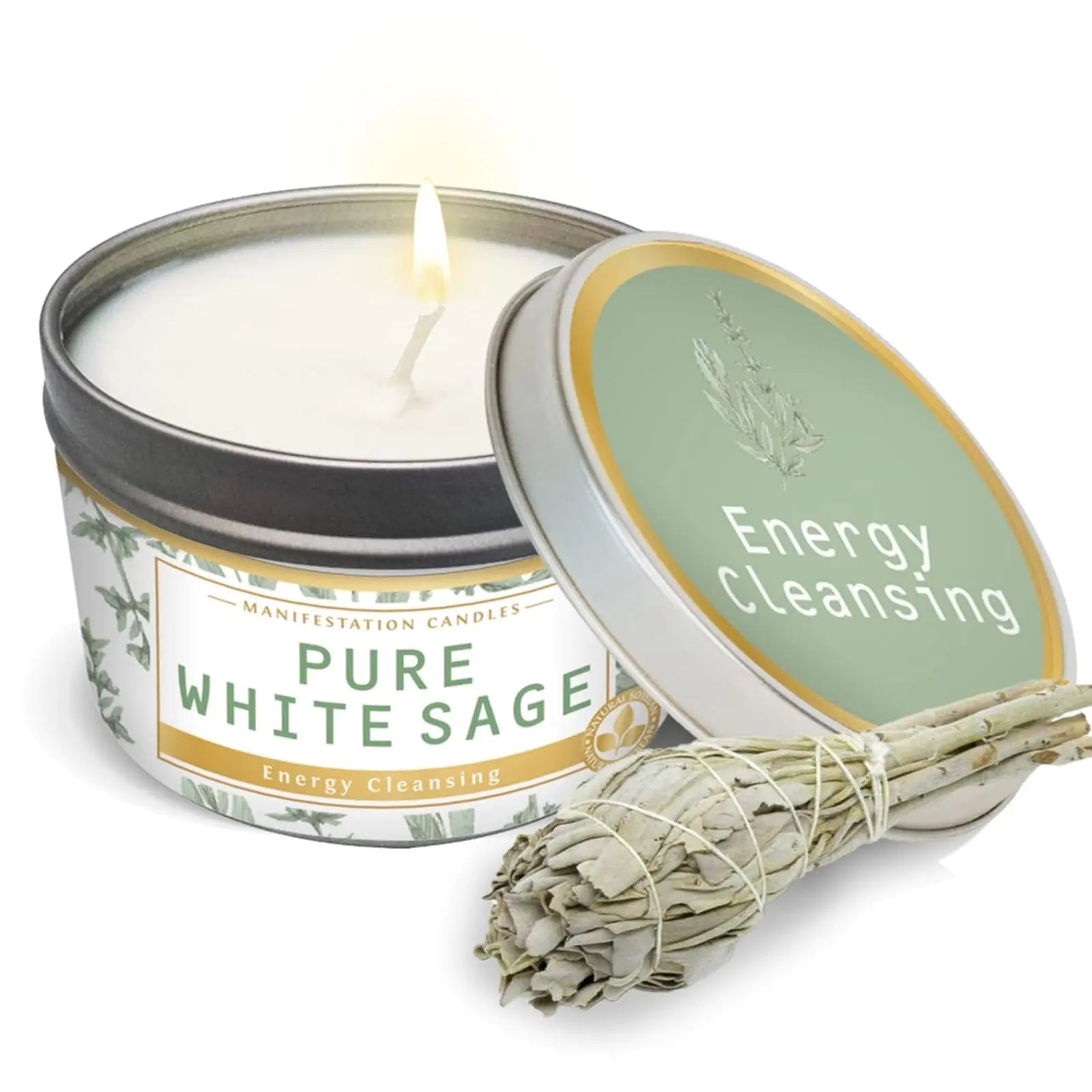 White Sage Manifestation Candle