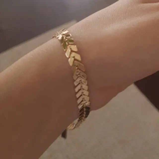 Silver Star Beads Double-Deck Anklet for Women