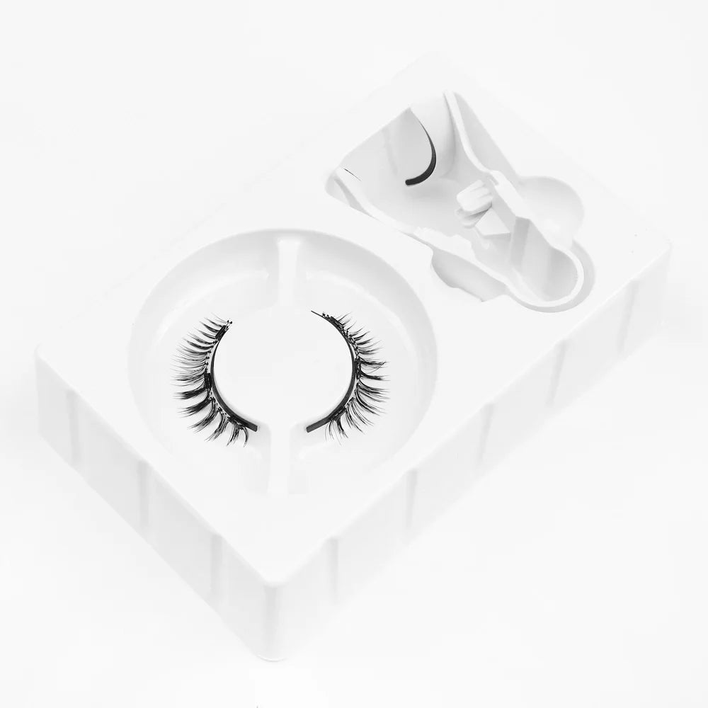 3D Natural Magnetic Eyelashes False Mink Invisible Long Magnetic Lashes Natural