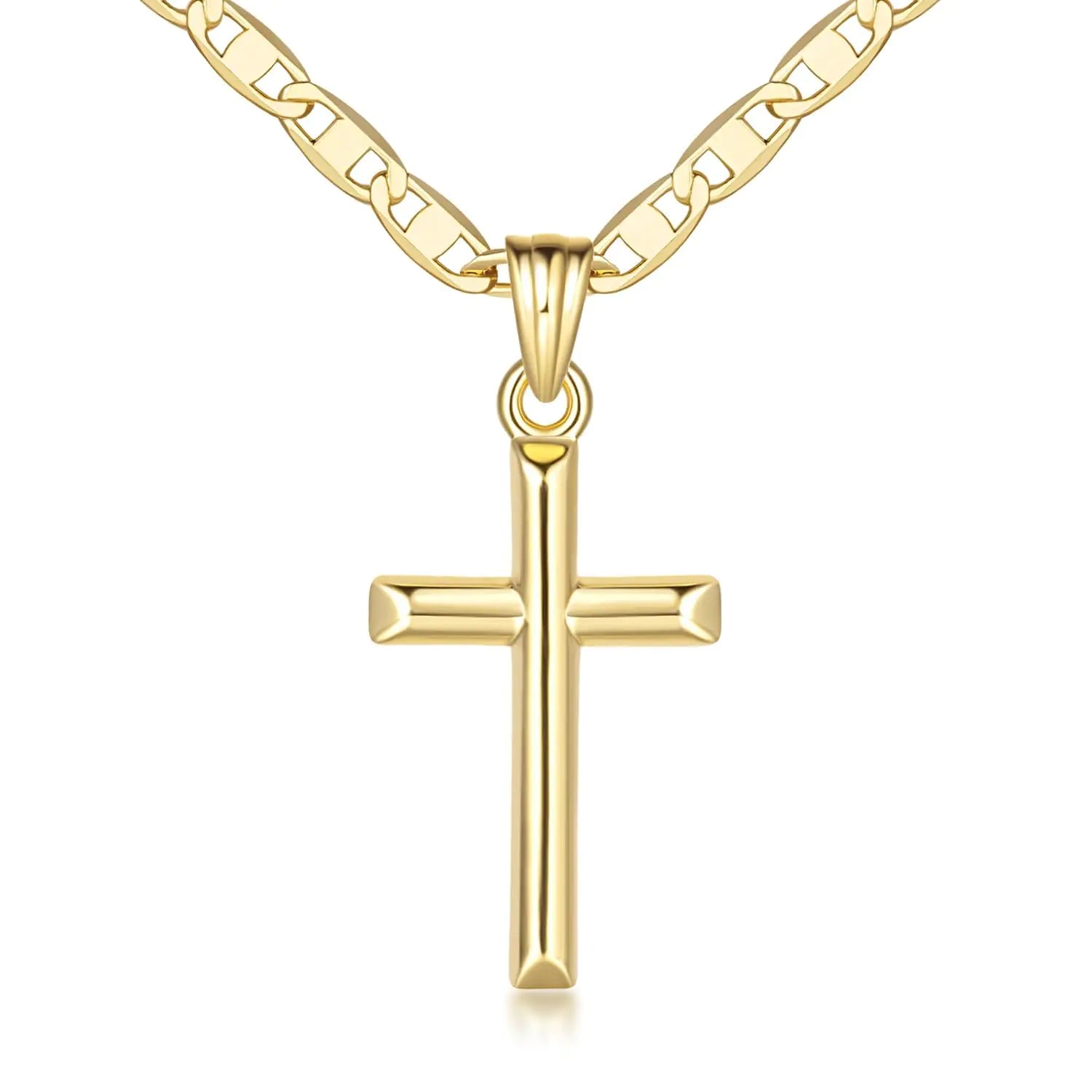JADE KOS 14K Gold Cross Necklace